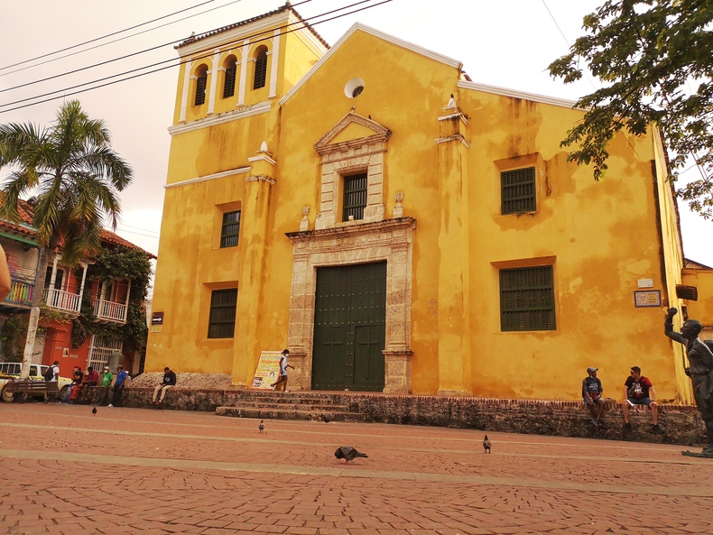 Plaza de la Trinidad en Cartagena de Indias barrio Getsemaní