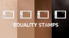 Poster of the "Equality Stamps" campaign of Correos in Spain.
