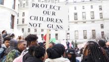 Philadelphia students and school community members joined thousands across the country in calling for gun reform as part of the National School Walkout demonstration, gathering at City Hall on March 14. Photo: Emily Neil / AL DÍA News