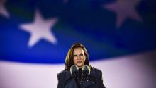 California Senator Kamala Harris becomes the first woman and woman of color to reach the second highest position in the country. Photo: Getty.