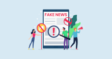 Fake news is becoming a serious problem in social networks. Photo: Internet Matters